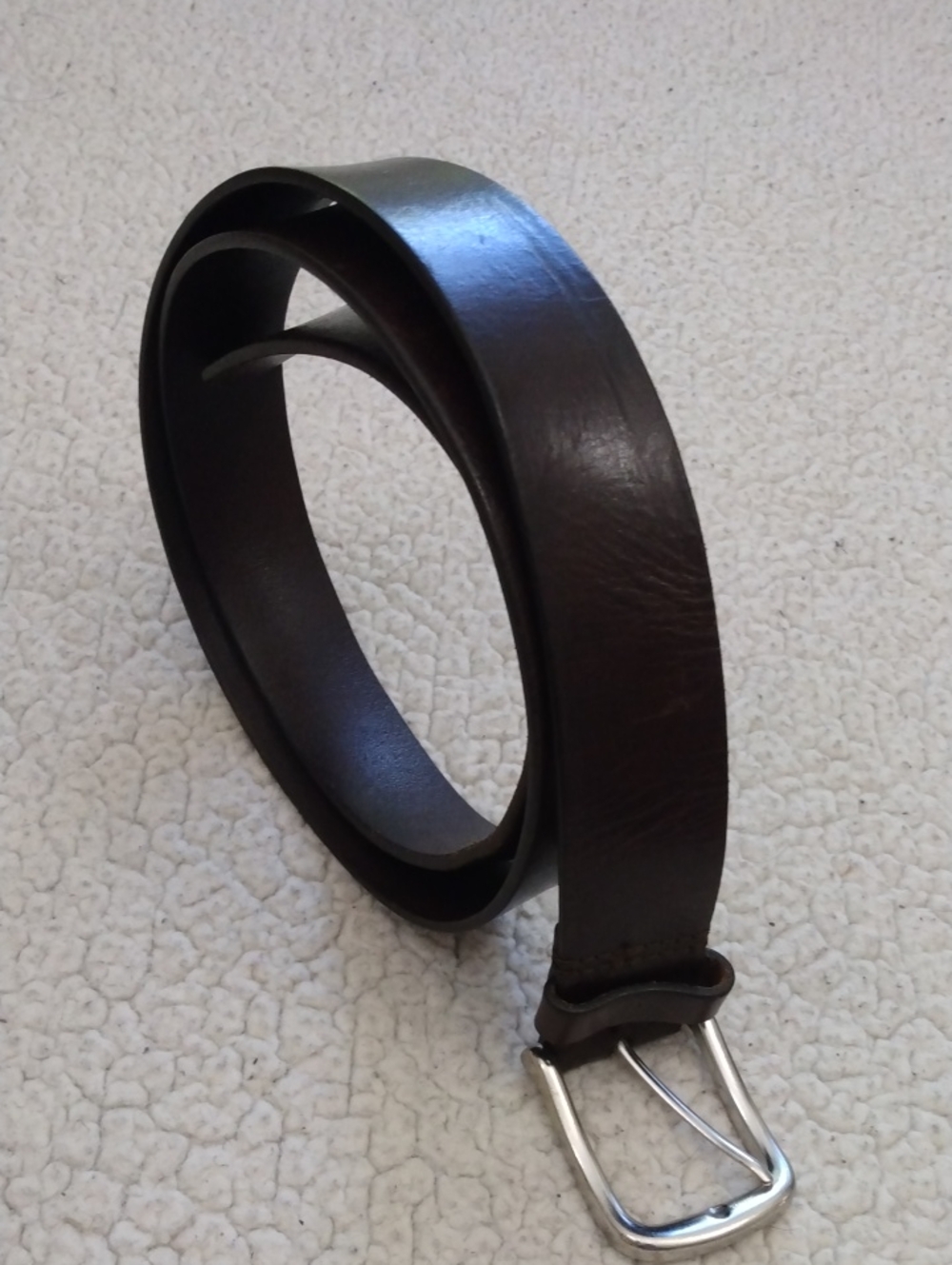 100% Genuine Leather XL Target Men's Belt (Dark Brown)  Made in the USA